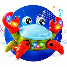 Brinquedo Caranguejo Fujão Musical Som Luz E Movimento