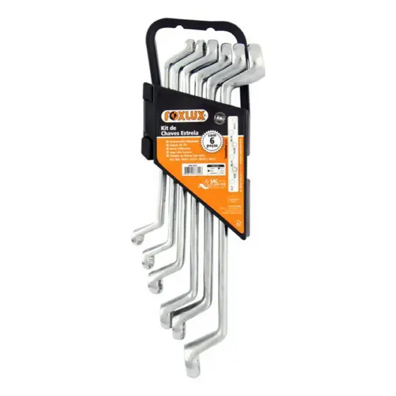 Jogo De Chave Estrela Para Oficinas Foxlux - 6,0 A 22,0mm