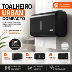 Dispenser Papel Toalha interfolhado Sabonete Líquido Compacto Toalheiro Álcool Suporte Parede Kit