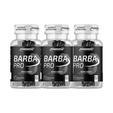 3x Barba Pro, Pharma Pro - Fortaleça sua Barba (180 Cápsulas)
