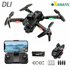 Drone Profissional 2.4G Wifi Evitação Inteligente Obstáculos Câmera Dual 4K Com Motor Sem Escovas