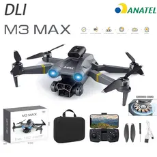 Profissional Mini Drone Dual Camera Quadricóptero RC 360° Roll Com Motor Sem Escovas-Anatel