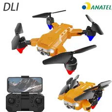 DLI Mini 4K Drone HD Câmera Dupla Posicionamento WiFi Altura Manter Profissional Quadricóptero RC