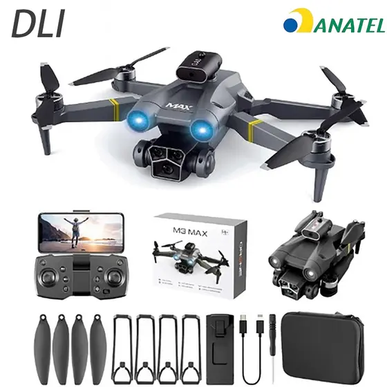 DLI 2026 Nove M3max Drone 4K Dual Camera com Motor Sem Escovas Quadricóptero com Anatel