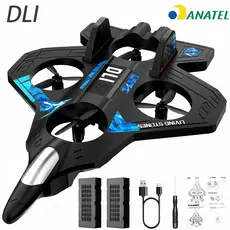 DLI Eletrônico Avião Design Combate Seguro para Crianças Diversão Garantida com Luzes LED 1 Baterias