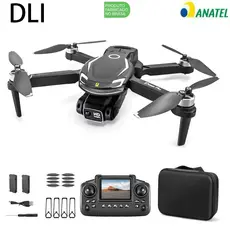 Mini Drone V88PRO Com Recente Controle Tela Motor Sem Escovas Câmera Dupla Dobrável Fotografia Aérea