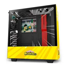 Gabinete Gamer Nzxt Rivais H510I, Mid-Tower, Lateral De Vidro, Com 2 Fans, Preto E Amarelo