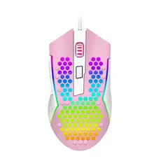 Mouse Reaping Elite Rgb Rosa Com Branco