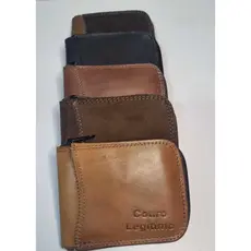 carteira de ziper masculina porta moeda