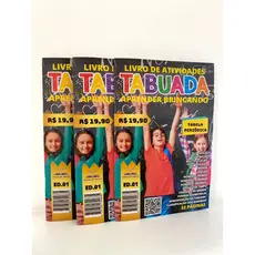 Livro de atividades Tabuada+ Tabela Periódica kit 20