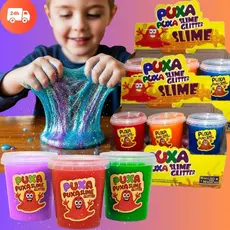 SLIME GLITTER 24 UNIDADES (2 CAIXAS) de 180g - Diversão, crinaças, lembranças, GLITTER, ATACADO