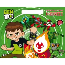 Ben 10 - Hora de virar herói- Meu blocão de colorir- Com 100 adesivos