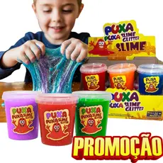 SLIME COM GLITTER 4 CAIXAS DE 180G CADA (48 UNIDADES)