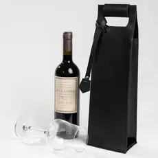Kit Bolsa De Vinho 1 garrafa Couro Sintético 20un Porta Vinho Porta Espumante Personalizado