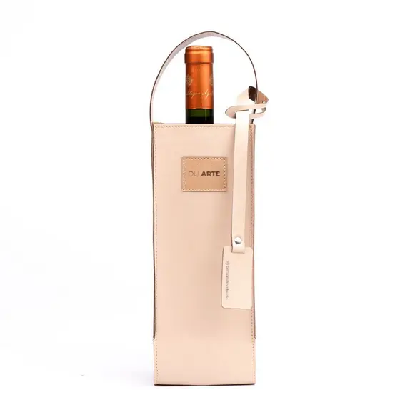Bolsa De Vinho 1 Garrafa Joy Couro Sintético Personalizado
