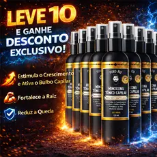 KIT 10X Pro Barber Tônico Capilar Poderoso Sérum Crescimento Antiqueda para Cabelo Barba Bigode Sobrancelha ENVIO HOJE