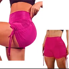 Shorts Cordinha Empina Bumbum Meia Coxa Shorts Treino