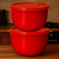 Kit  Potes Redondo Bacia Gigante Com Tampa  Plástico 8 Litros Oferta