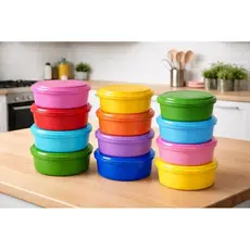 Pote redondo mini 500 ml atacado brinde gás revenda kit 500 unidades