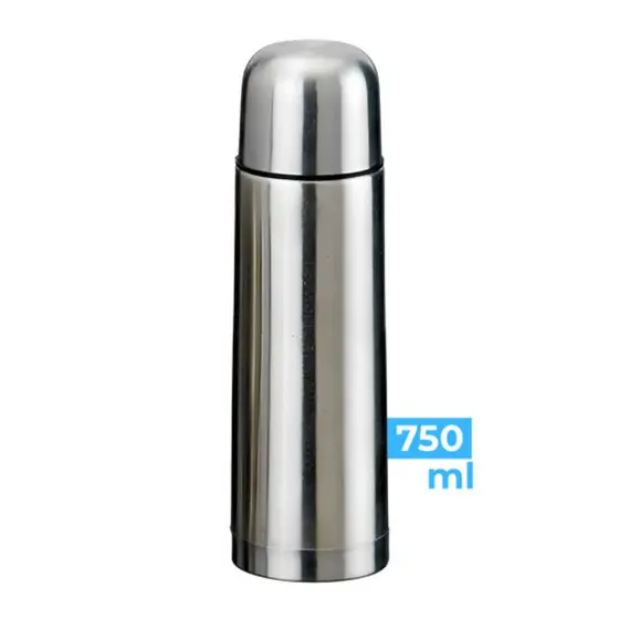 Garrafa Térmica Cantil Inox 750 ML Inquebrável Café, Chá