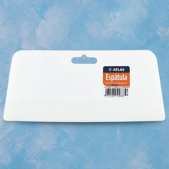 Espátula Aplicador Plástico Celuloide Atlas 152/3 Massas Reparos Cimento Queimado Adesivos Multiuso