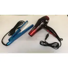 Kit Secador Cabelo 3000w + Chapinha Prancha Nano Titanium