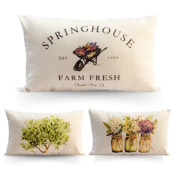 Capa Almofada Baguete Off White Estampada Personalizada para Sala Quarto em Suede Alta Qualidade Crie seu Kit