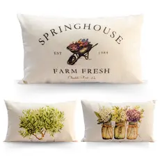 Capa Almofada Baguete Off White Estampada Personalizada para Sala Quarto em Suede Alta Qualidade Crie seu Kit