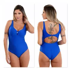 Maiô Feminino com Bojo Moda Praia Verão Costas Abertas Elegante e Confortável Várias Cores
