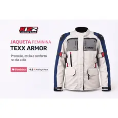 Jaqueta Texx Armor  Estilo e Conforto Motociclista Feminino
