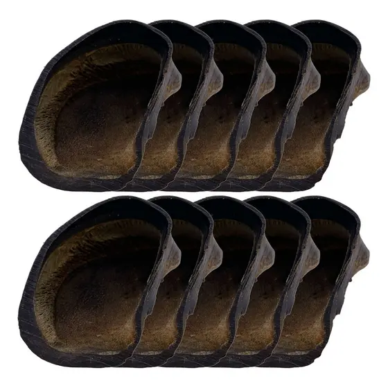Kit 10 Casco Bovino Natural para Cachorro Petisco Mastigável BeefBone