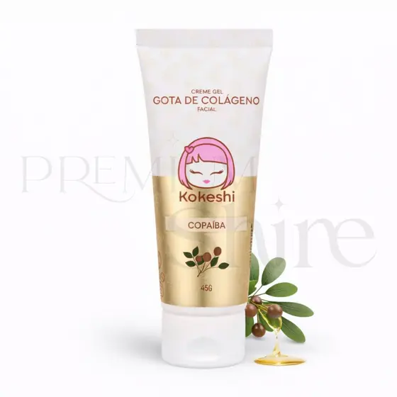 Creme Gel Regenerador Facial Gota de Colágeno Kokeshi 45g