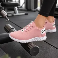 Tênis Feminino Academia Caminhada e Corrida Knit Meia Confortável Leve Macio Dia a Dia Promoção