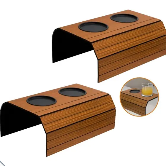 Esteira Para Braço de Sofá Suporte Porta Copo Madeira