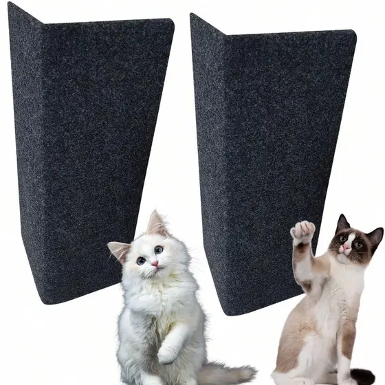 Kit 2 Arranhador Para Gatos Protetor Sofá Cama Box MDF