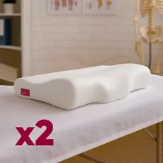 Kit 2 Travesseiro Cervical Ortopédico Dores Costas Pescoço Branco Dormir Luxo Premium - Best Pillow