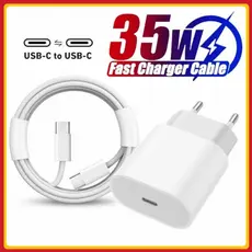 Carregador Turbo 35W iPhone USB C Original Fonte PD Carregador iPhone 15 16 Carregamento rápido