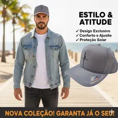 Boné Fé Snapback Aba Curva Unissex Casual Streetwear Luxo
