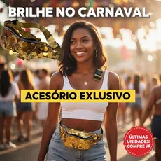 Pochete Feminina Holográfica Brilho Paetê Iridescente Festival Carnaval Alça Ajustável