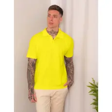 Camisa galo pólo masculina com elastano