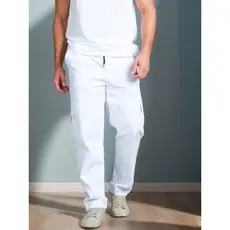 Calças longas para uso externo com  bolso  de Aba e cintura com cordão para Masculina  calças estilo cargo com perna