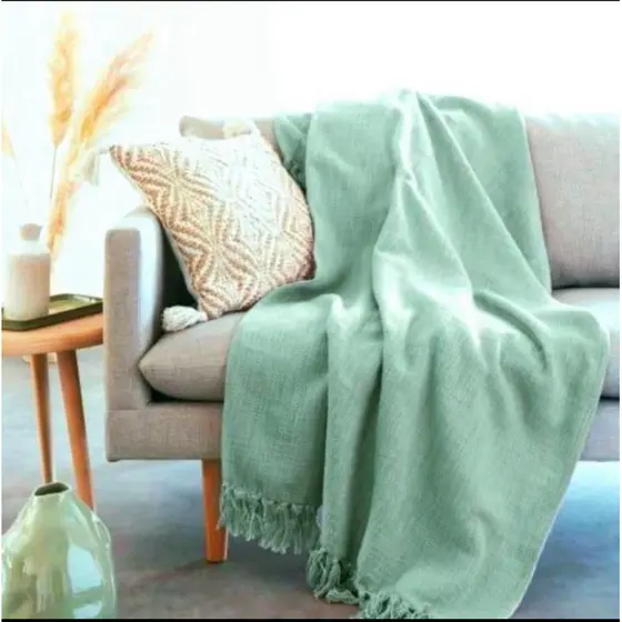 Kit 02 Mantas Para Cama E Sofá Decorativas 100% Algodão