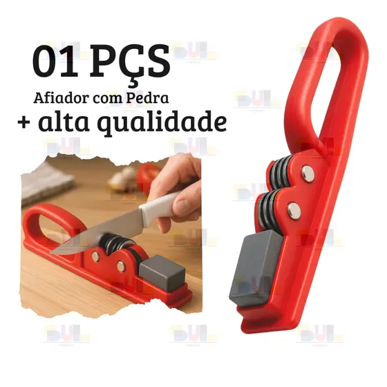 Afiador De Faca Tesoura Colorido Profissional Amolador Cerâmica