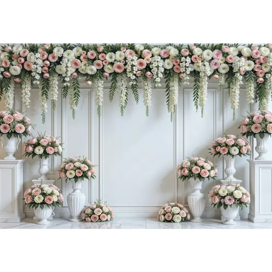 Fundo Fotográfico Em Tecido 3d Floral 2,20x1,50m 13583