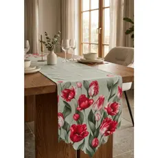 Caminho de Mesa Rustico Floral Lançamento Variados   0,40X1,80
