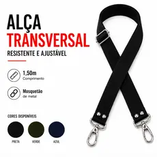 Alça de Bolsa Transversal Tiracolo Avulsa Acessório