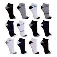 Kit 15 Pares De Meias Masculino Estampadas Cano Curto
