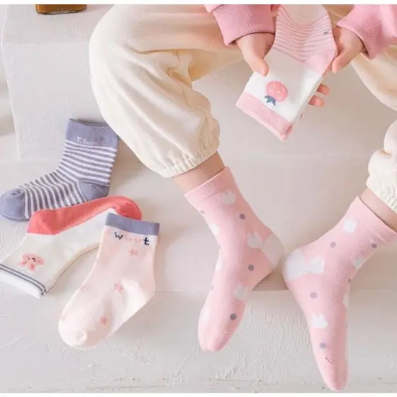 Kit Com 12  Pares De Meias Menina infantil feminina