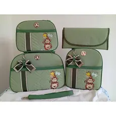 Kit de Bolsa Maternidade Safari 4 peças