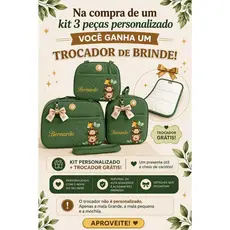 Kit de bolsa Maternidade Safari Personalizado